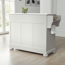 alina white kitchen island   