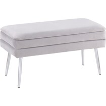alistair chrome silver bench   