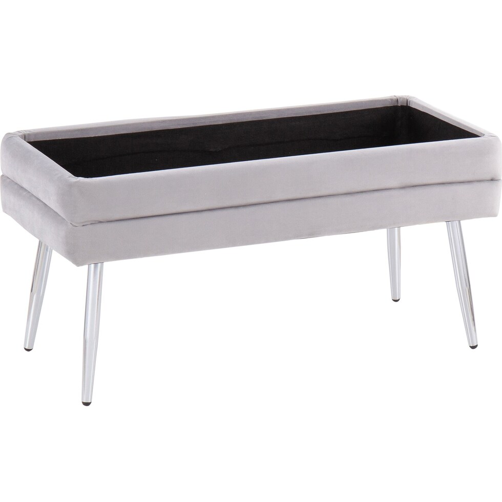 alistair chrome silver bench   