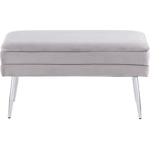 alistair chrome silver bench   