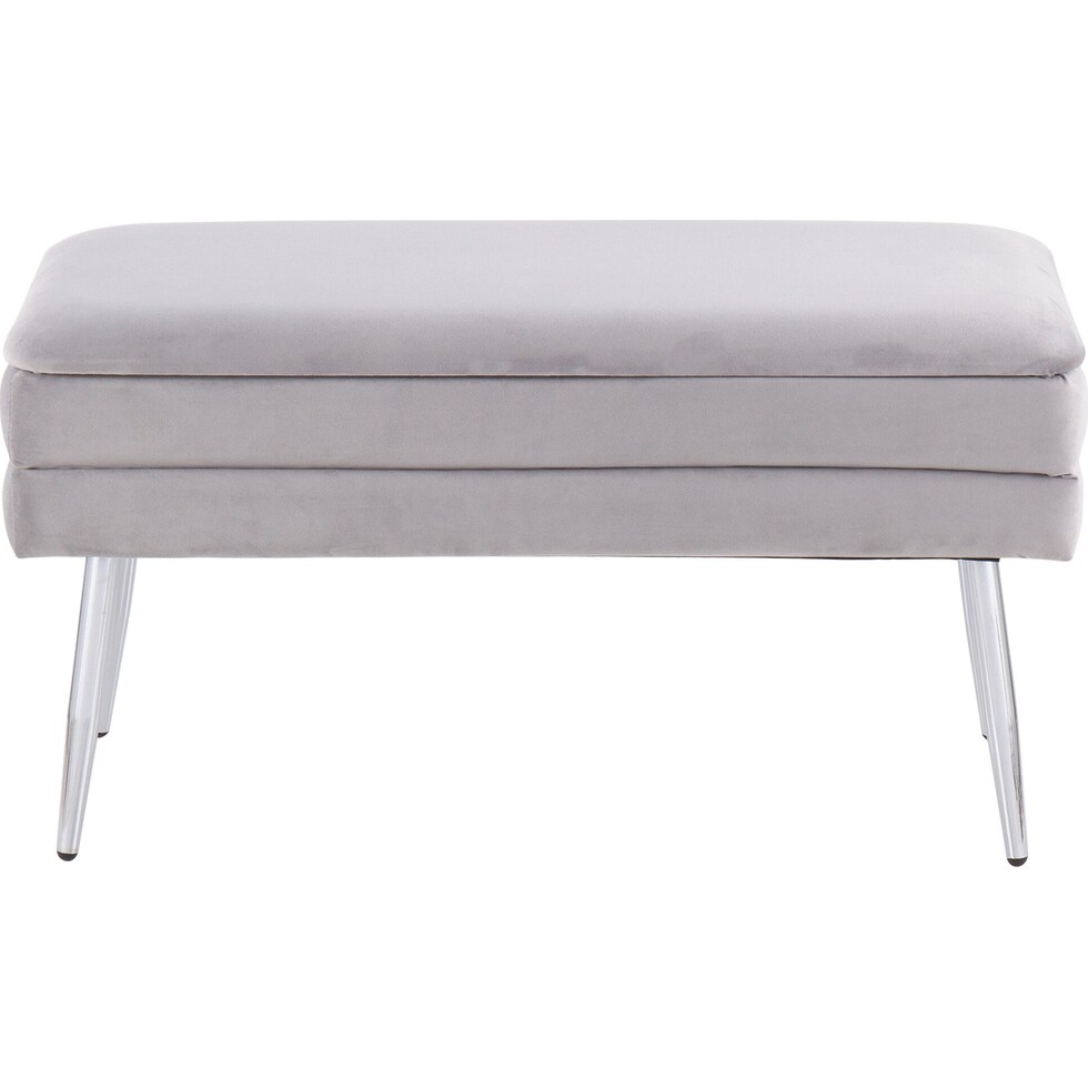 alistair chrome silver bench   