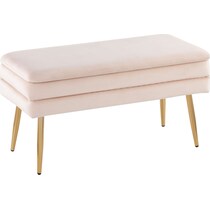 alistair gold cream bench   