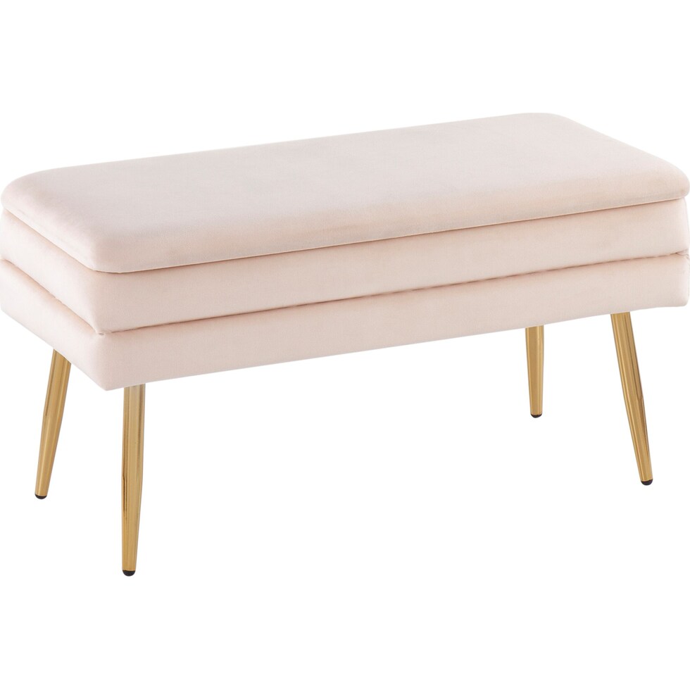 alistair gold cream bench   
