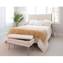 alistair gold cream bench   