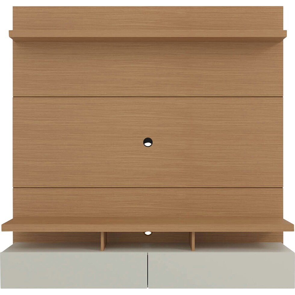 alister light brown entertainment wall unit   
