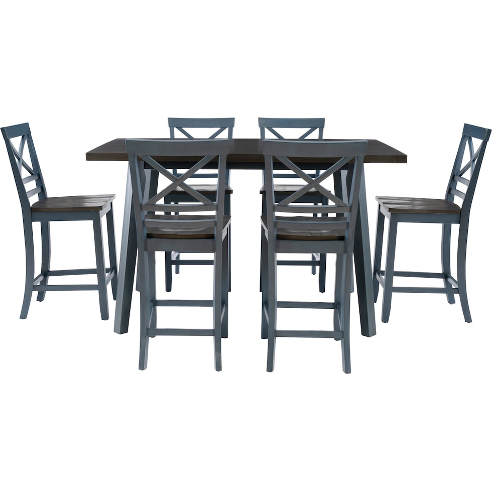 aliza blue  pc dining room   