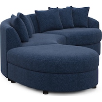 allegra blue sectional   
