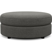 allegra gray ottoman   