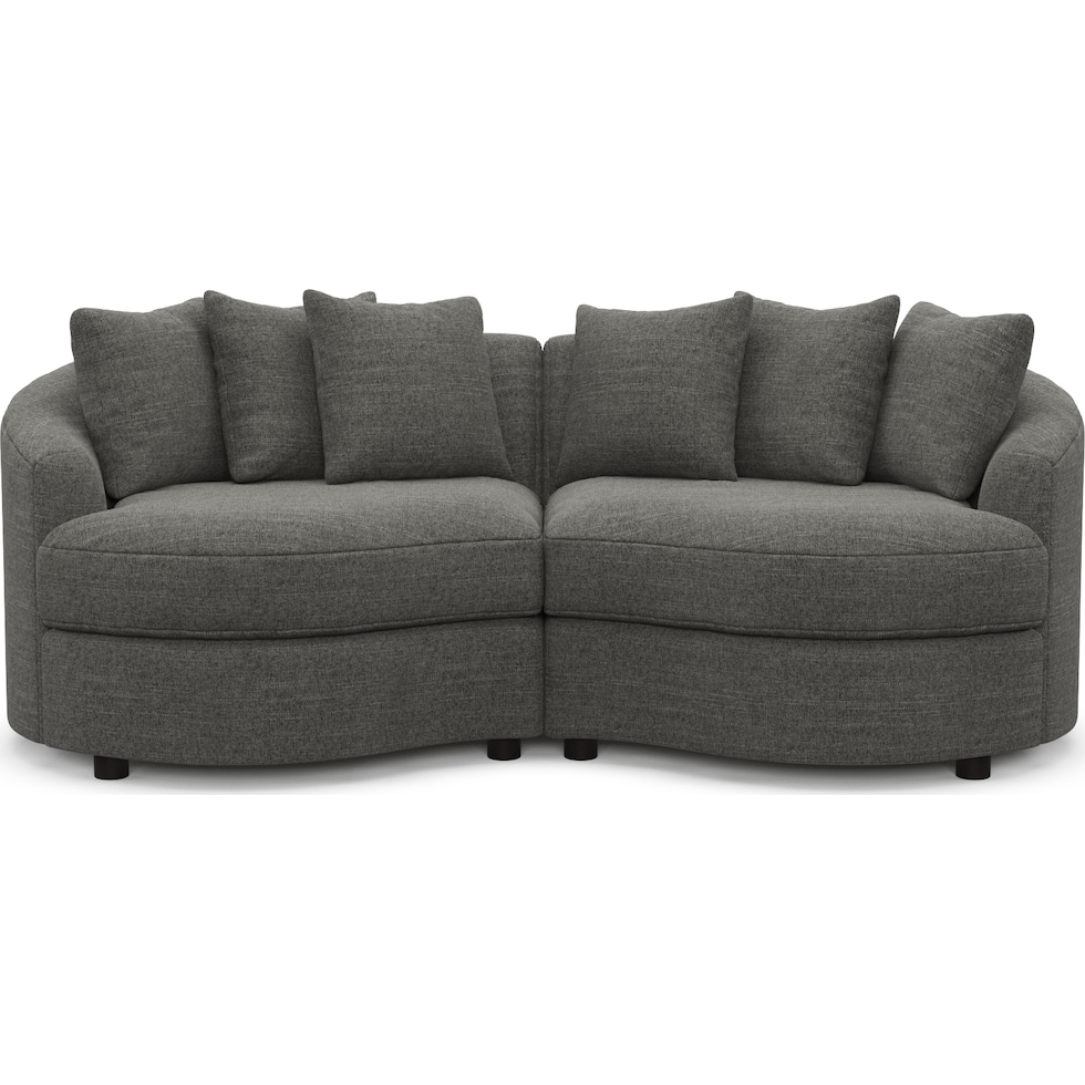 allegra gray sectional   