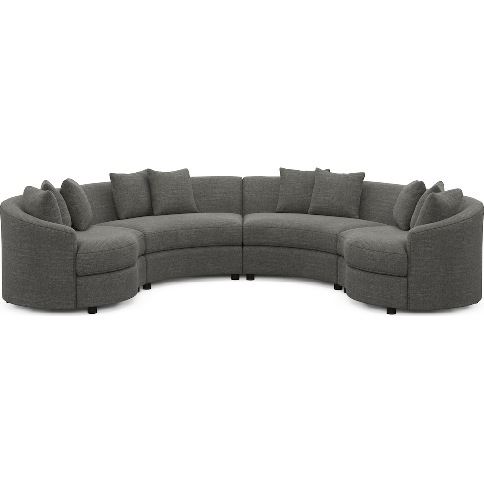 allegra gray sectional   