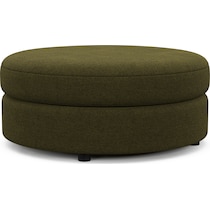 allegra green ottoman   