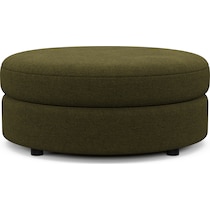 allegra green ottoman   