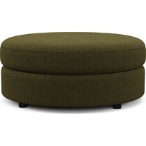 allegra green ottoman   