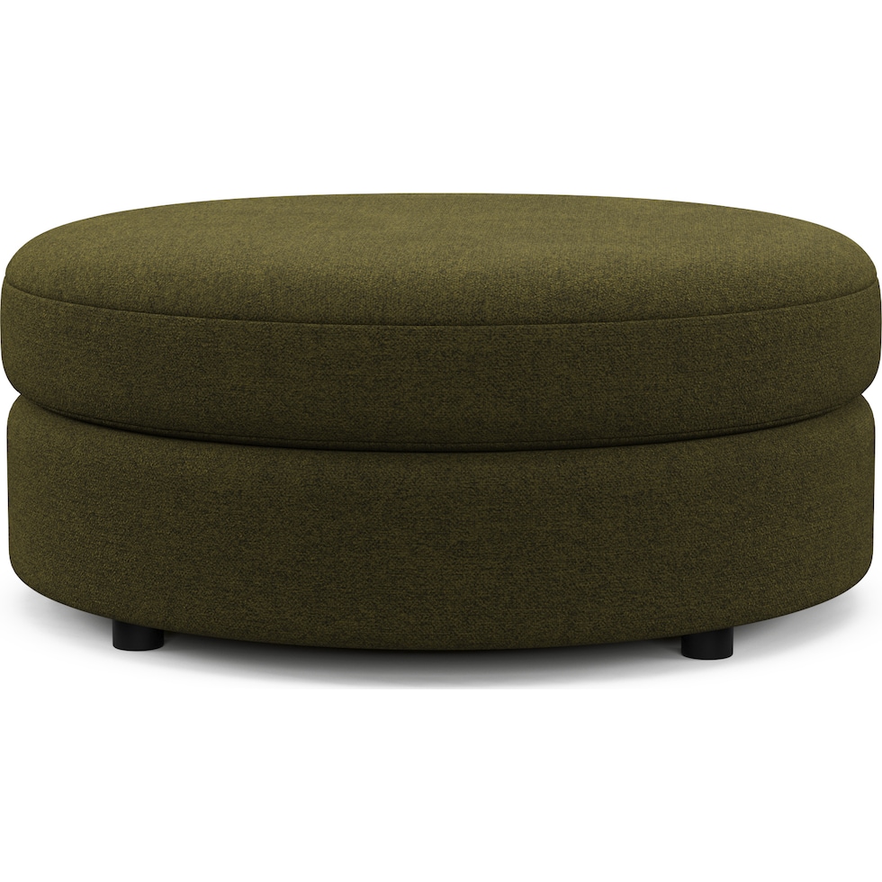allegra green ottoman   