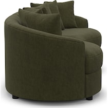 allegra green sectional   