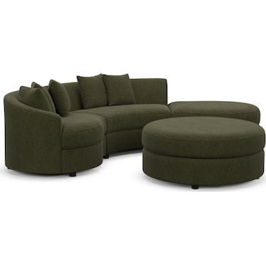 Allegra 3-Piece Sectional with Chaise and Ottoman