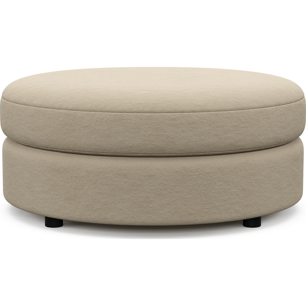 allegra neutral ottoman   