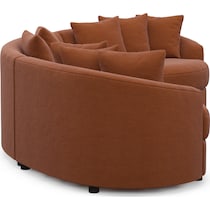 allegra orange sectional   