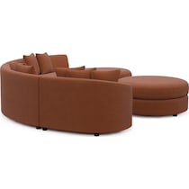 allegra orange sectional   