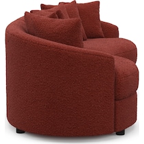 allegra red sectional   