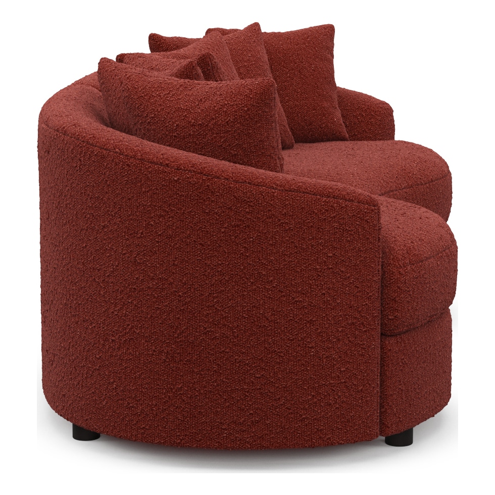 allegra red sectional   