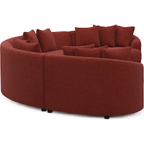 allegra red sectional   