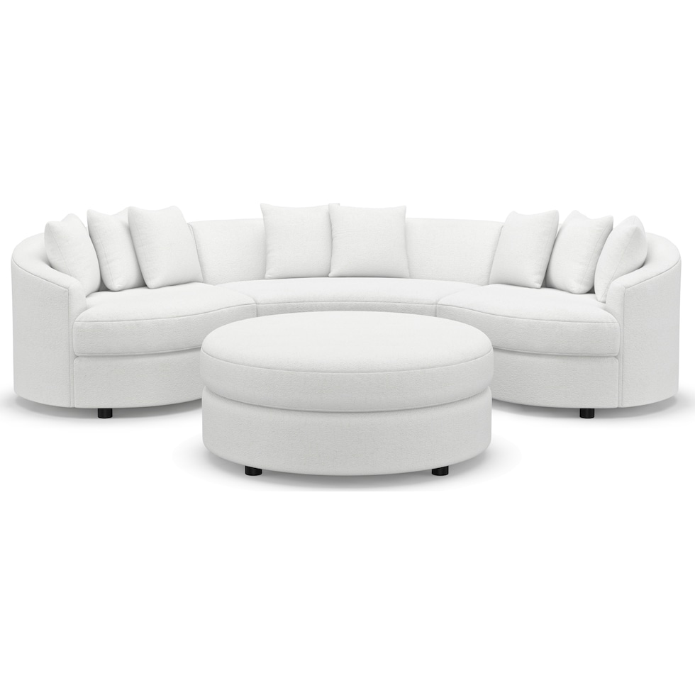 allegra white  pc living room   