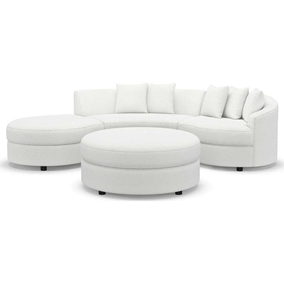 allegra white  pc living room   