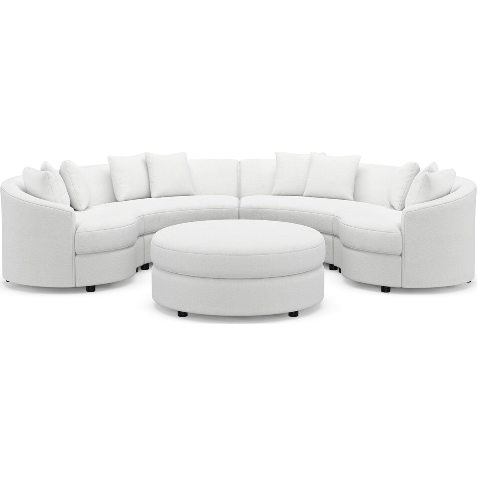allegra white  pc living room   
