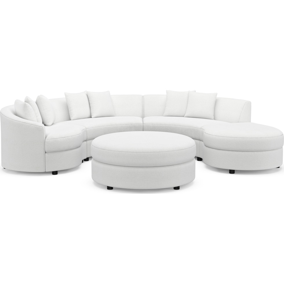 allegra white  pc living room   