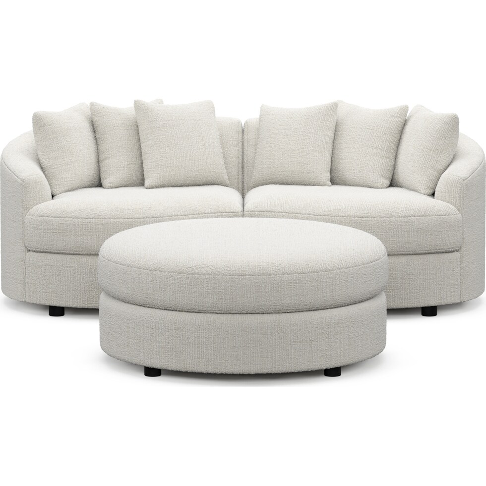allegra white  pc living room   