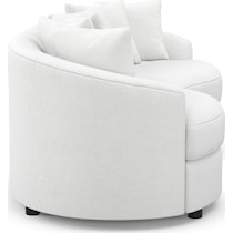 allegra white sectional   