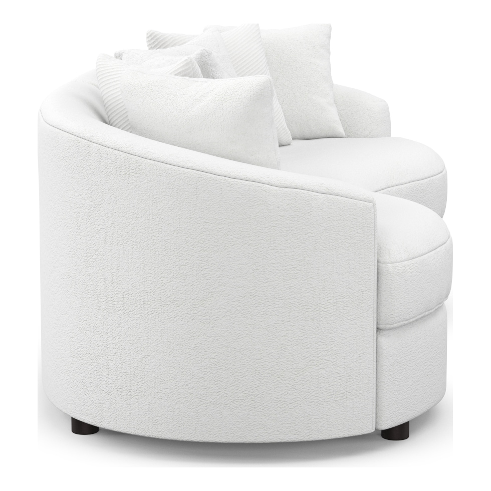 allegra white sectional   