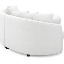 allegra white sectional   