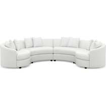 allegra white sectional   