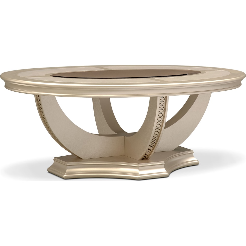 allegro accent platinum coffee table   