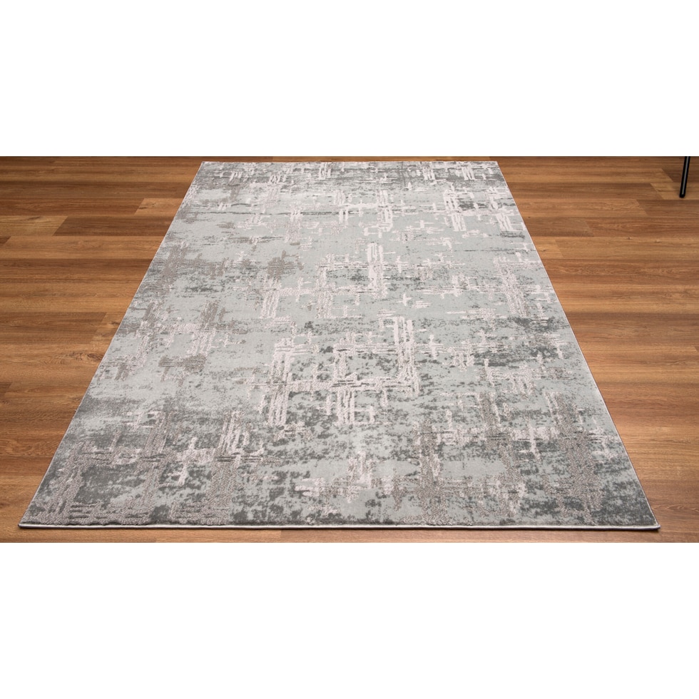 allen gray area rug  x    