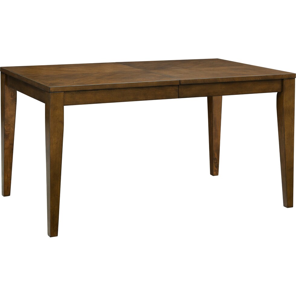 allister dark brown dining table   
