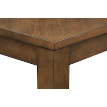 allister dark brown dining table   