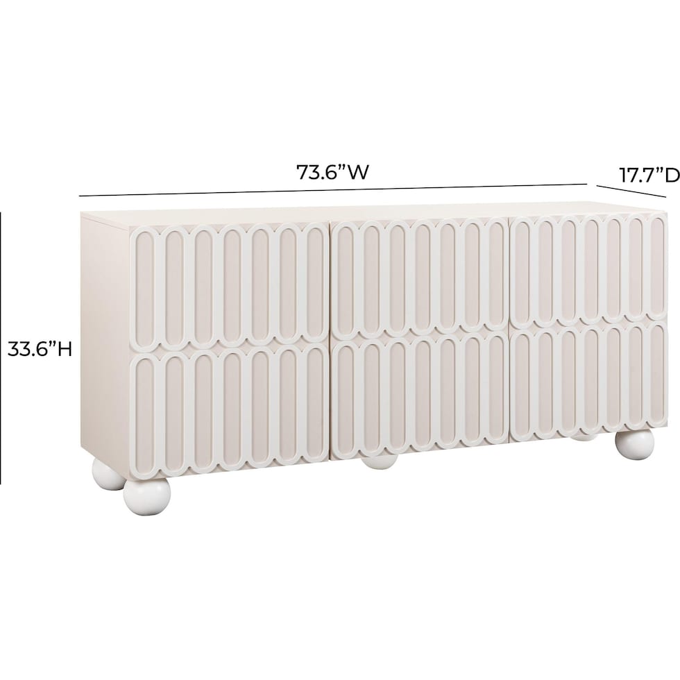 allora taupe buffet   