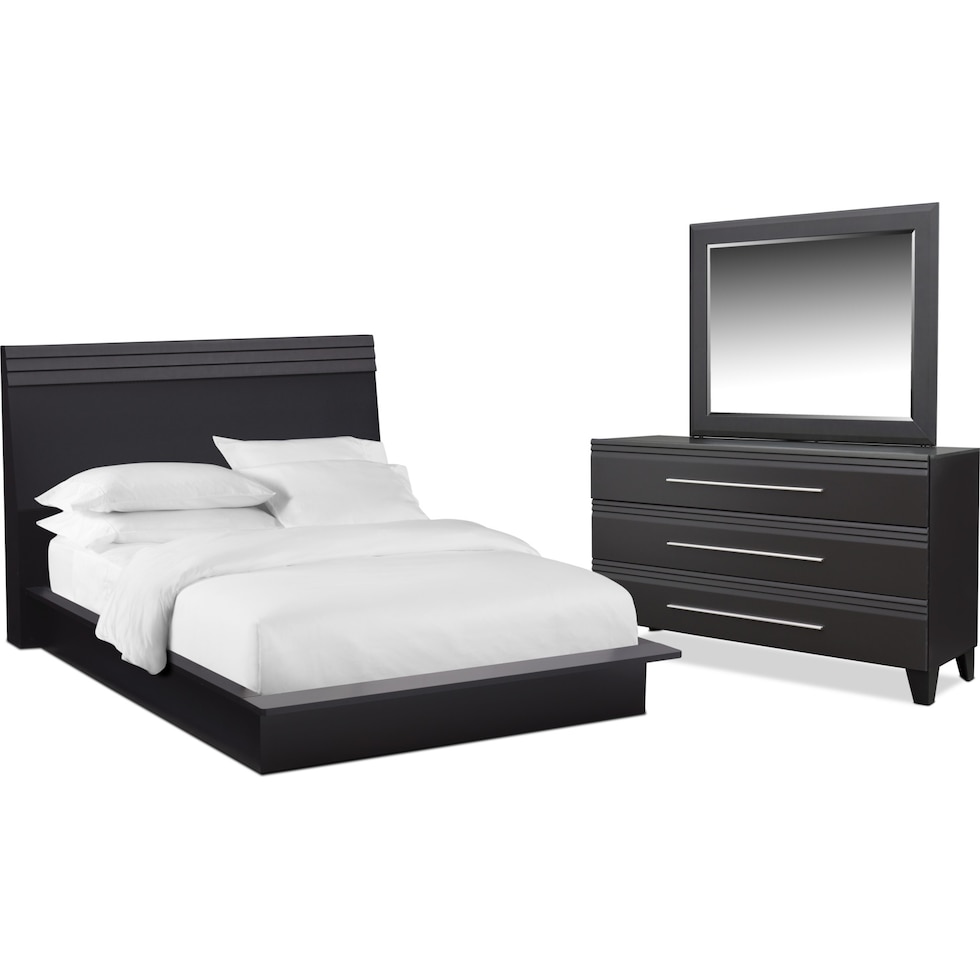 allori black  pc king bedroom   