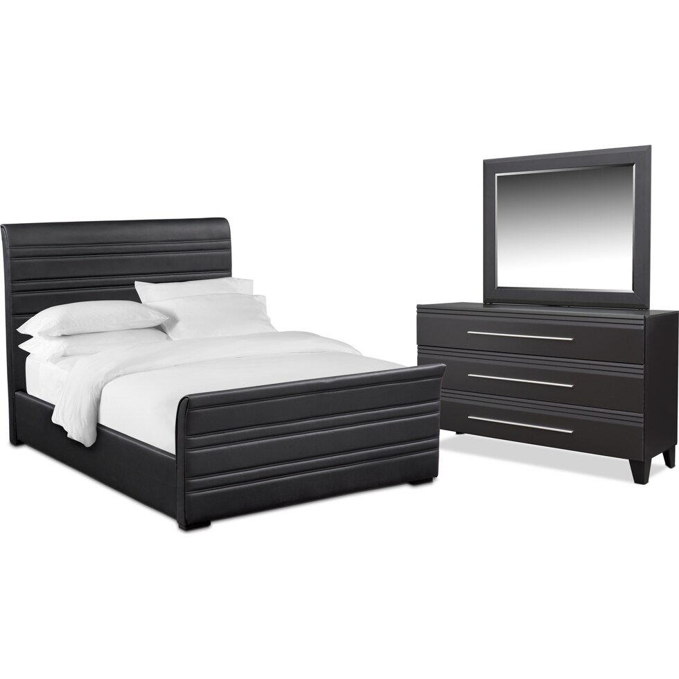 allori black  pc king bedroom   