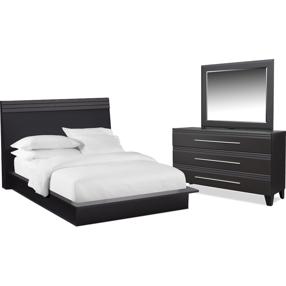 allori black  pc queen bedroom   