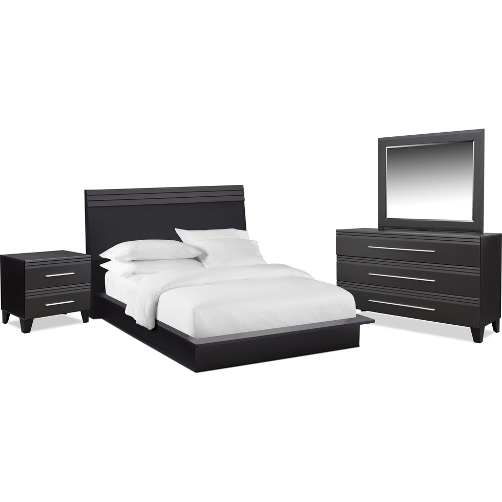 allori black  pc queen bedroom   