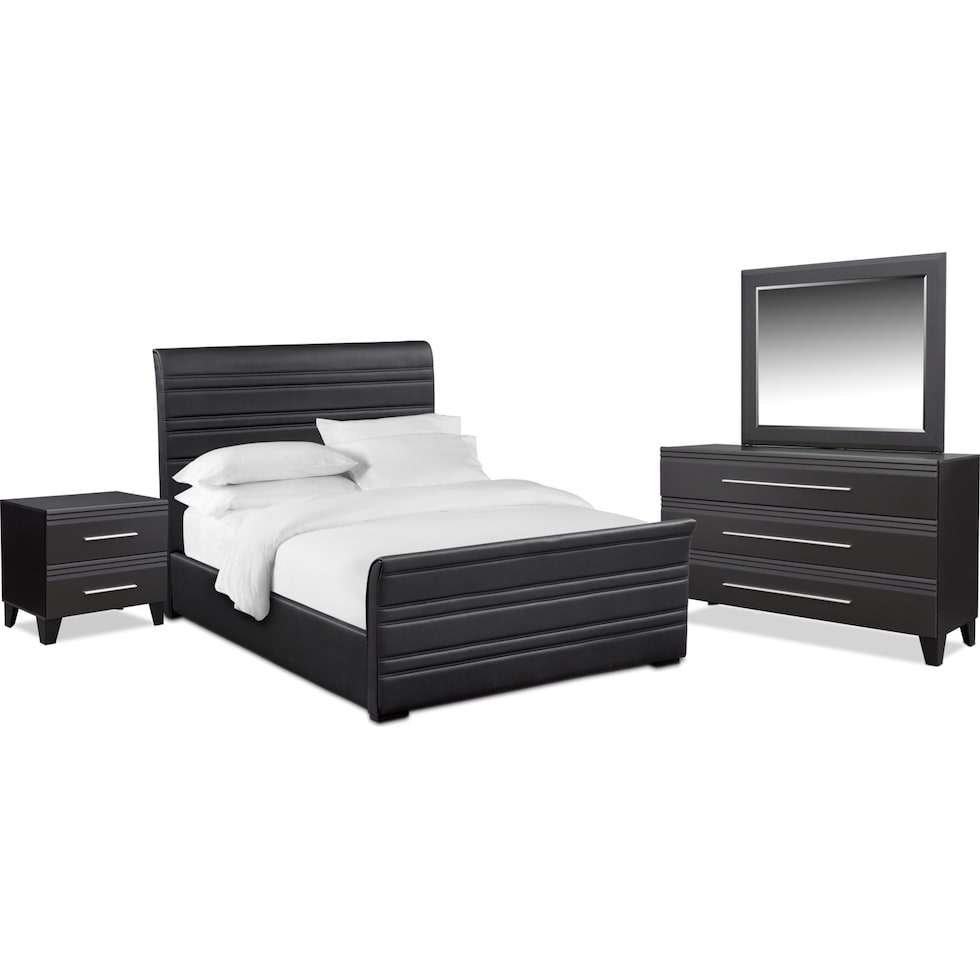 allori black  pc queen bedroom   