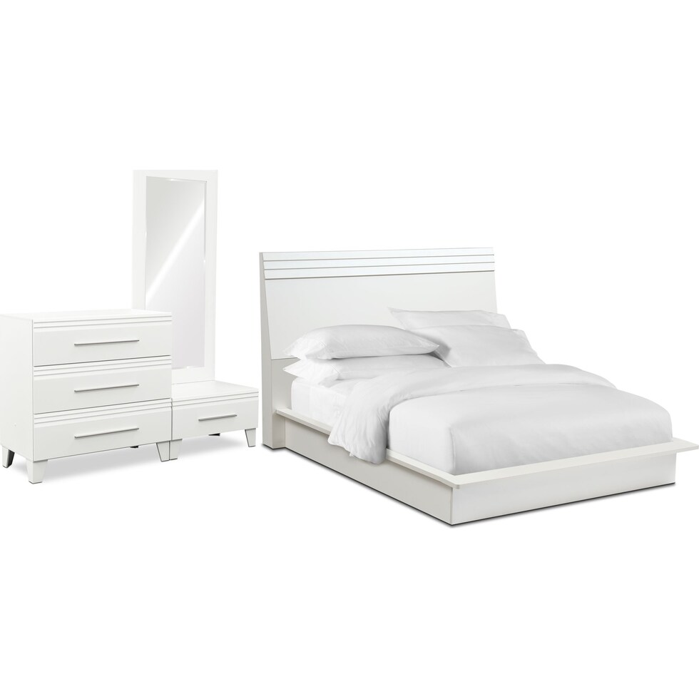 allori white  pc queen bedroom   