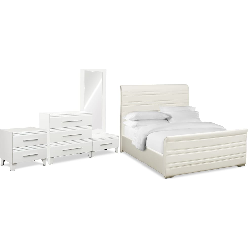 allori white  pc queen bedroom   