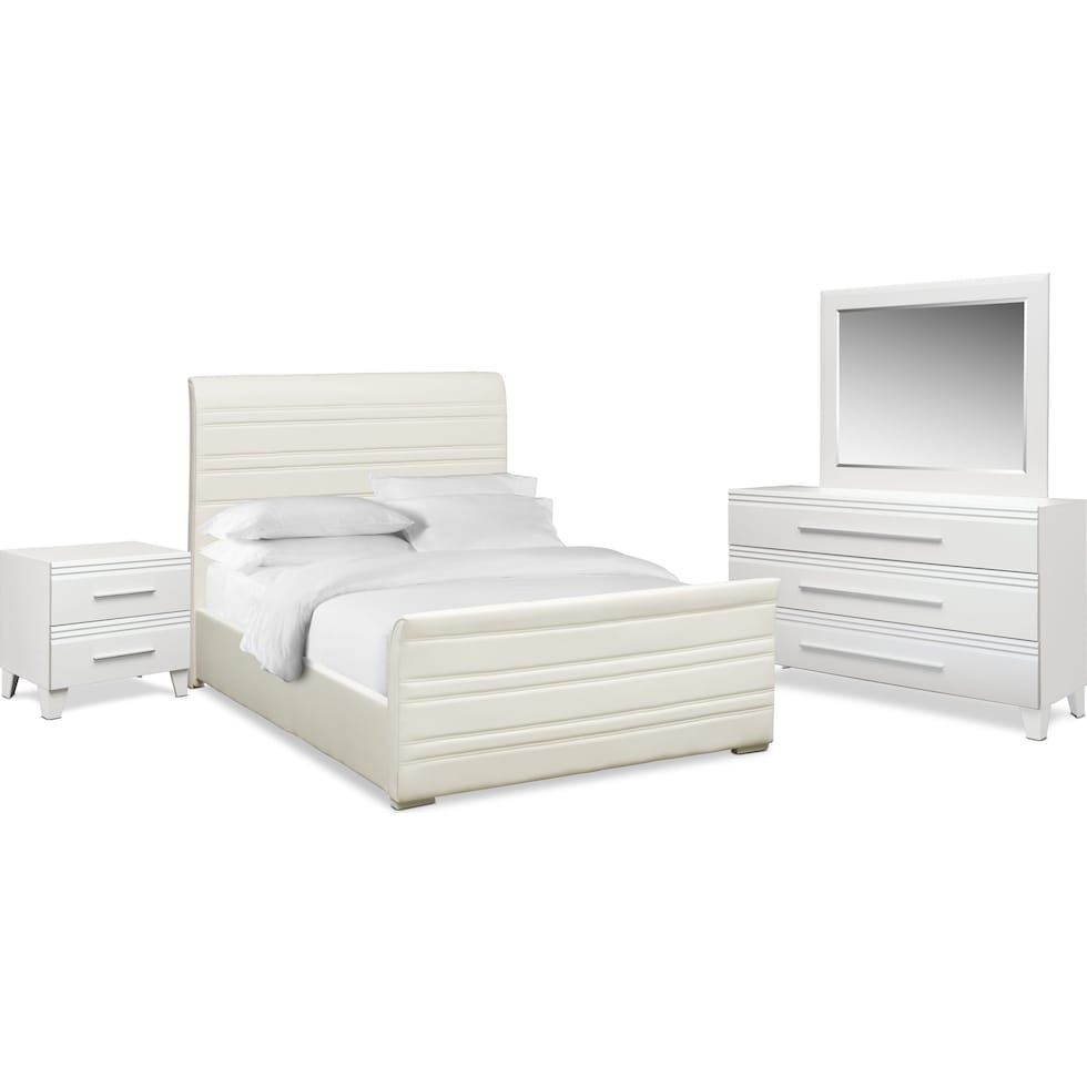 allori white  pc queen bedroom   