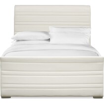 allori white king upholstered bed   