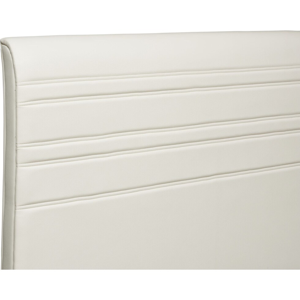 allori white king upholstered bed   